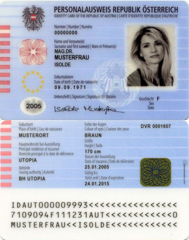 Austria ID card