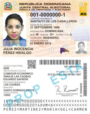 Dominican ID card